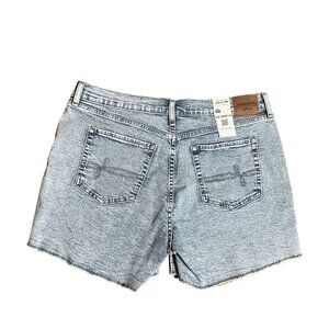 Denizen Levis Womens Denim Shorts Size 14 Distressed Light Blue W32 NWT